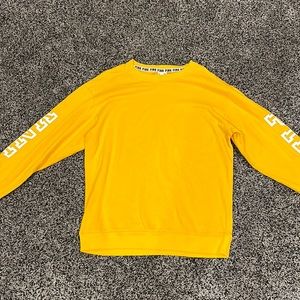 Victoria’s Secret PINK women’s M comfy yellow long sleeve